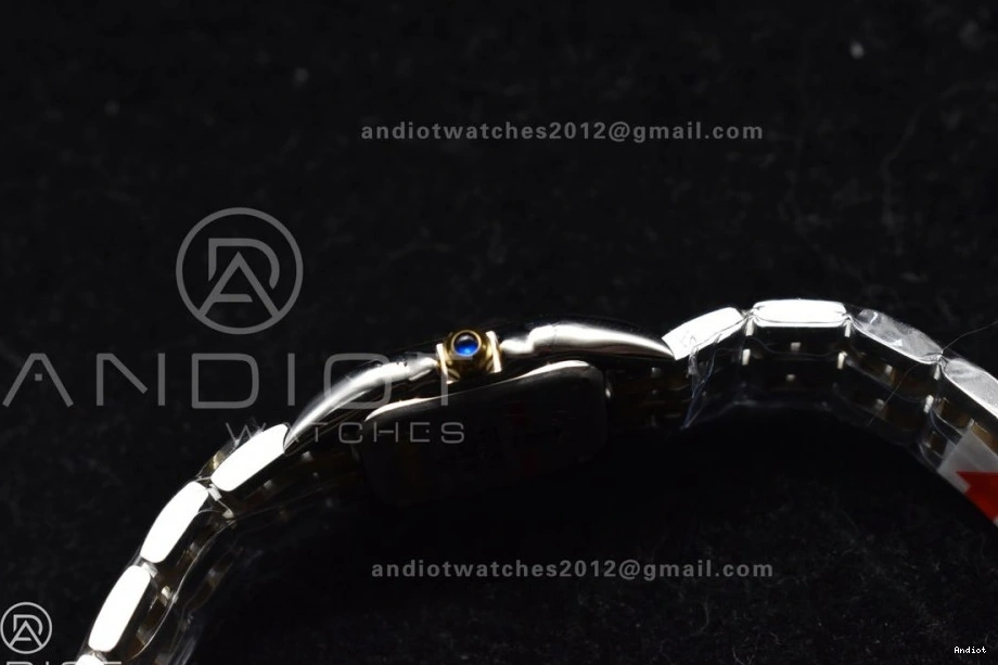 Panthère 22mm White BVF on SS Best Edition YG Dial Quartz 1:1 SS YG Bracelet Ronda 1119